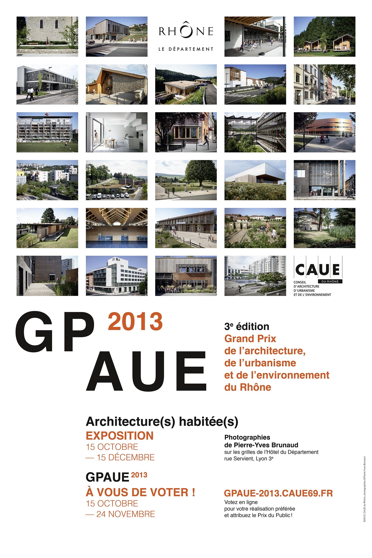 Grand Prix de l\'architecture, de l\'urbanisme et de l\'environnement du Rhone : architecture(s) habitée(s)