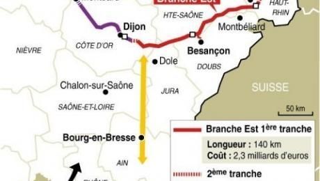 Nicolas Sarkozy inaugure dans le Doubs la nouvelle ligne à grande vitesse Rhin-Rhône