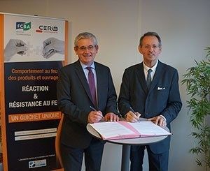 Partenariat entre le CERIB et FCBA pour la création d'un guichet unique réaction / résistance au feu