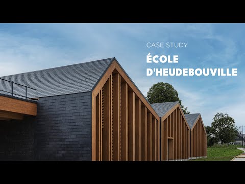 architecture en ardoise naturelle cupa pizarras groupe scolaire heudebouville