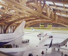 Création d'un hangar dédié à la maintenance d'avions gros porteurs sur le site d'EuroAirport