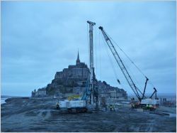 Le Mont-Saint-Michel en bonne voie pour retrouver son caractère maritime (diaporama)