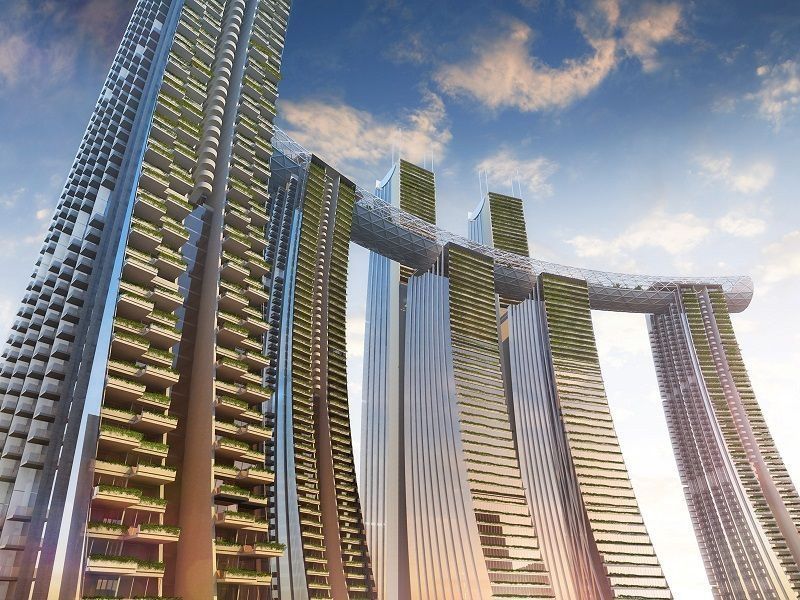 Le gratte-ciel horizontal et suspendu, un concept cher à Moshe Safdie