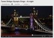 Les anneaux olympiques ornent le London Tower Bridge