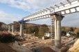 Seine-Maritime : lançage des poutres du viaduc de Barentin