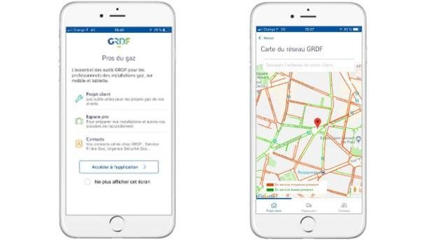 Nouvelle appli GRDF Pros du gaz