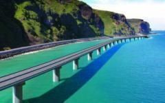 Viaducs sur l'océan pour la nouvelle route du littoral à La Réunion