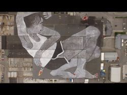 Deux street artists français signent une fresque de deux hectares