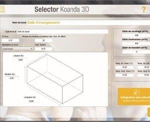 Aldes dévoile Selector Koanda 3D pour gérer, choisir, visualiser en 3D les produits de diffusion d'air