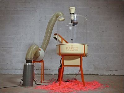 Une machine à barbe à papa revisitée pour créer de l'isolant
