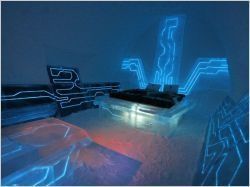 Hôtel de glace : une cyber suite pour le film Tron (diaporama)