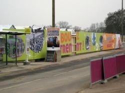 510 mètres de palissade de chantier décorée à Dijon