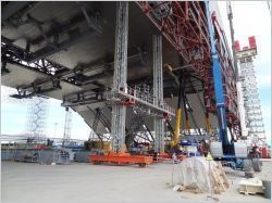 Une plateforme hors-normes pour le nouveau sarcophage de Tchernobyl
