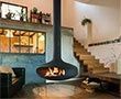 Foyer fermé Cubifocus et feu suspendu Domofocus