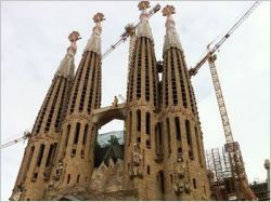 Début d'incendie à la Sagrada Familia