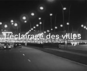 L'éclairage nocturne des villes se modernise dans les années 60