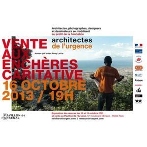 PARIS - Architectes de l\'urgence : exposition et enchères