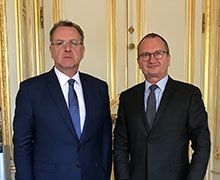 Jacques Chanut reçu par Richard Ferrand, ministre de la Cohésion des Territoires