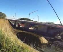 Opération coup de poing en 48h du ripage d'un pont-rail SNCF à Toulicou (65)