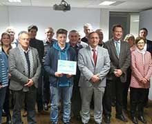 Mathis Cadier remporte à 16 ans le Prix du Mérite 2017