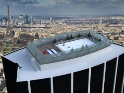 Une patinoire qui domine tout Paris !