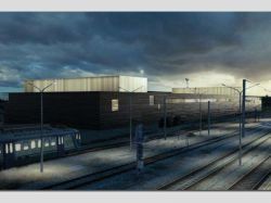 Un monolithe de pierre pour héberger des activités ferroviaires