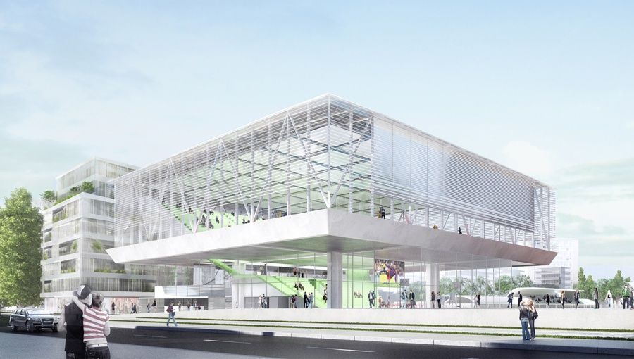 Du Besset-Lyon imagine un gymnase surélevé à Asnières