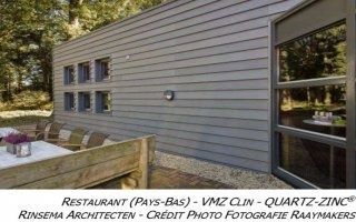 Le bardage VMZ CLIN accueille tout type d'isolation thermique
