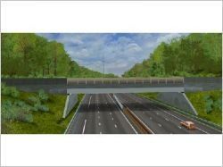 Un éco-pont sur l'A7