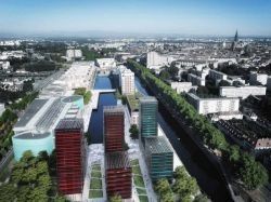 Début du chantier des trois tours à Strasbourg