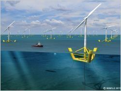 Eolien offshore : une turbine flottante installée au Croisic en 2014