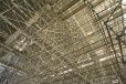Gare d'Austerlitz : 500 tonnes d'échafaudages sous une halle métallique