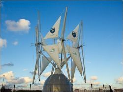 Un manège de voiles pour éolienne