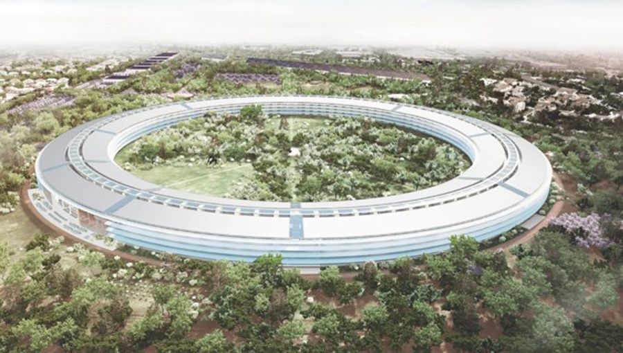 Le futur campus d'Apple se dévoile peu à peu