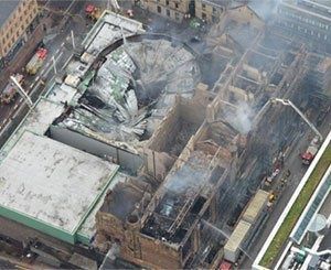 Le bâtiment emblématique de l'école d'art de Glasgow ravagé par un incendie