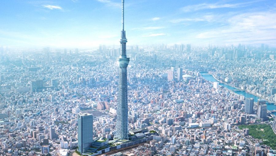 La tour Tokyo Sky Tree atteint 601 mètres