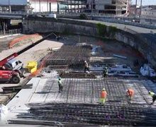 Opération coup de poing pour la réalisation du pont du Guit à Bordeaux (33)