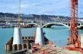 Le pont Raymond-Barre toujours à quai à Lyon