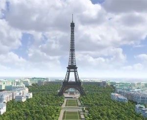 Le grand site Tour Eiffel dévoilé pour la première fois en 3D grâce au BIM