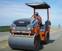 Chantier de l'autoroute M35 en Hongrie