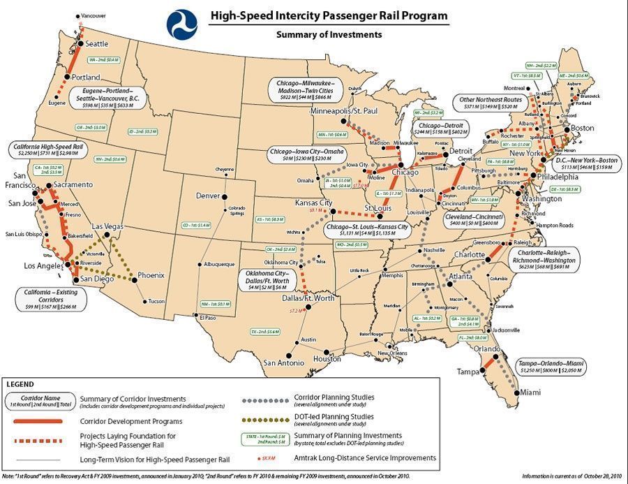 Ferroviaire : les Américains prennent le TGV en retard