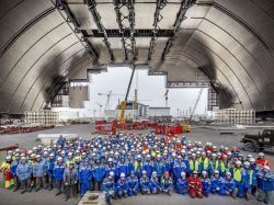 Tchernobyl : 30 ans après la catastrophe, l'arche de confinement avance