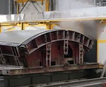 Production automatisée des voussoirs de tunnels