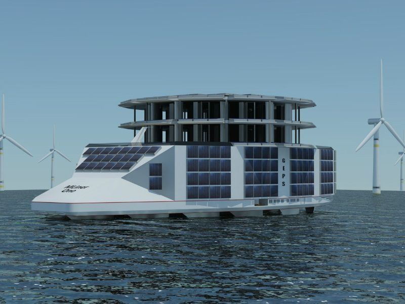 Une plateforme flottante pour unifier toutes les énergies marines