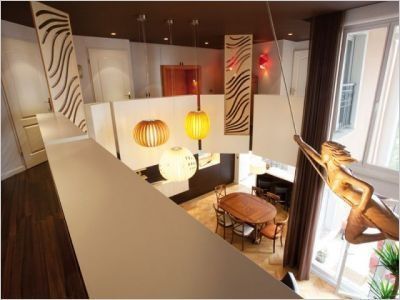 Un escalier, point de départ de la rénovation d'un duplex (diaporama)