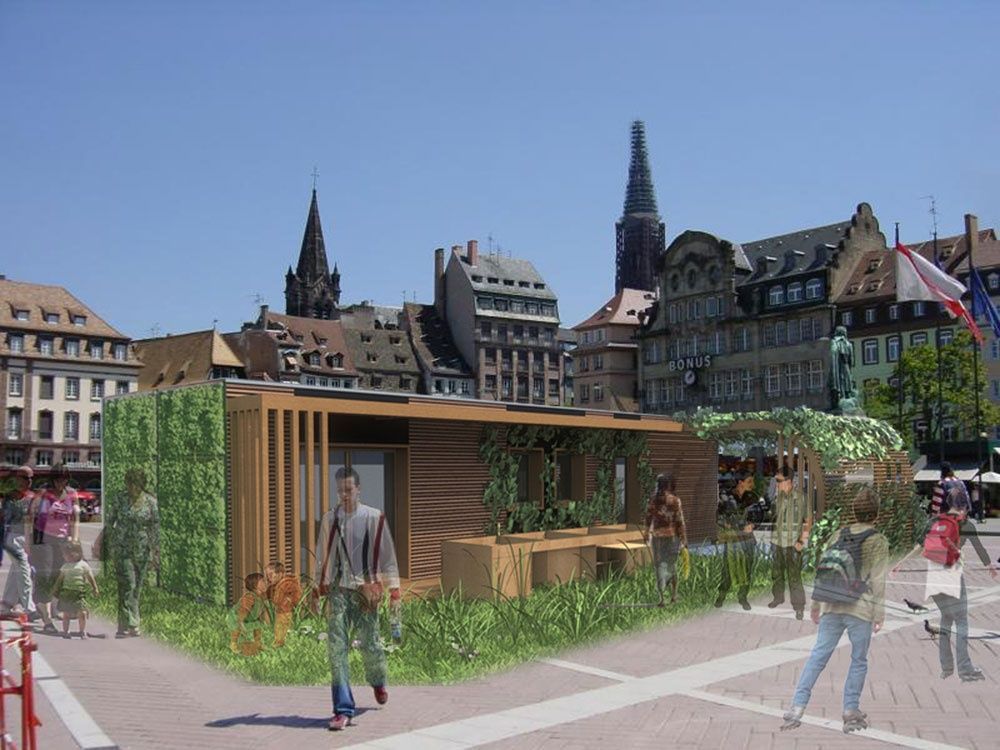 Une maison manifeste se pose à Strasbourg