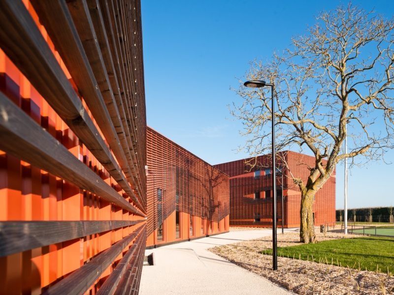 Le CFA-BTP de Poitou-Charentes, bâtiment pédagogique du sol au plafond