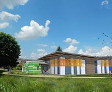 Un restaurant scolaire à St-Jean-Le-Blanc (45), réalisé en 4 phases et 8 mois