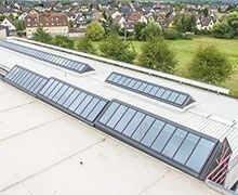 Nouvelles verrières modulaires Velux du collège Tomi Ungerer à Dettwiller pour une rénovation énergétique réussie