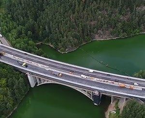 Rénovation de l'autoroute D1 en République Tchèque